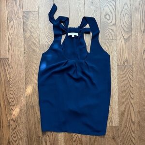Elegant Navy Blue Women's Blouse